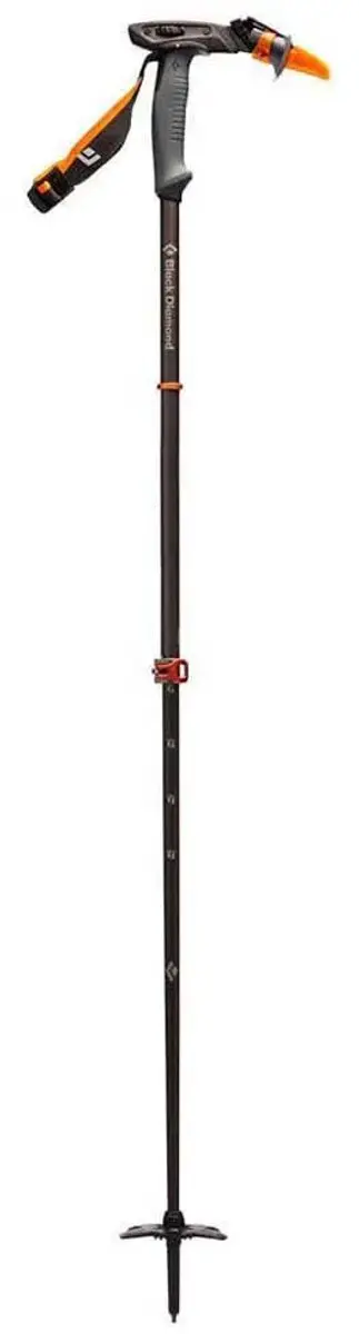 Black Diamond Carbon Klimstok - Grijs/Zwart/Oranje - afbeelding 3 van 6