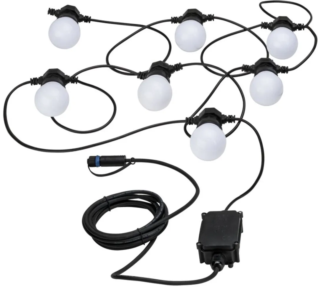 Paulmann Plug & Shine LED-lichtketting 7x0,2W Warm wit IP44