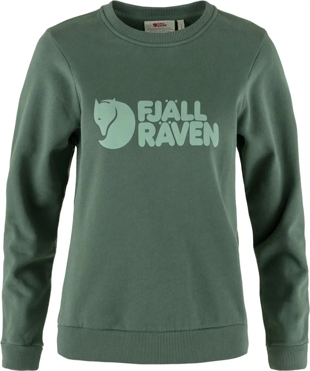Trui Fjällräven Women Fjällräven Logo Sweater Deep Patina Misty Green-M