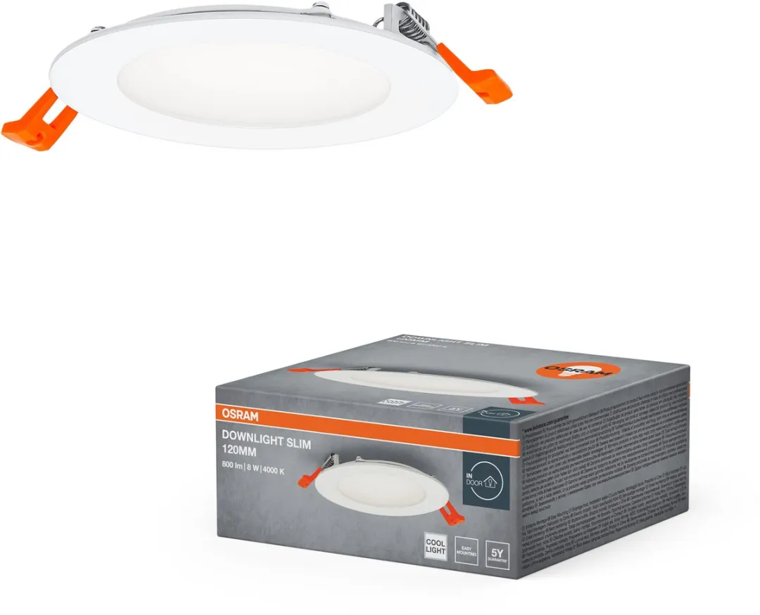 Osram LED Downlight Recess Slim 8W 550lm - 110° - IP20