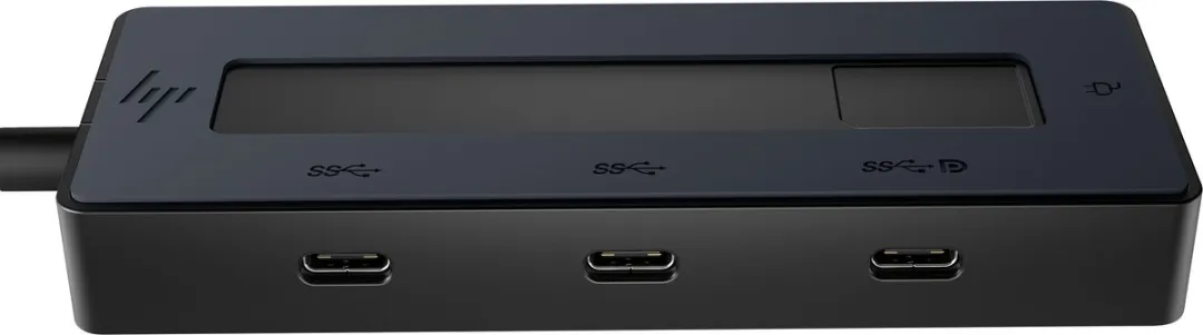 HP 4K USB-C Multiport Hub 6G842AA - Zwart - afbeelding 5 van 6
