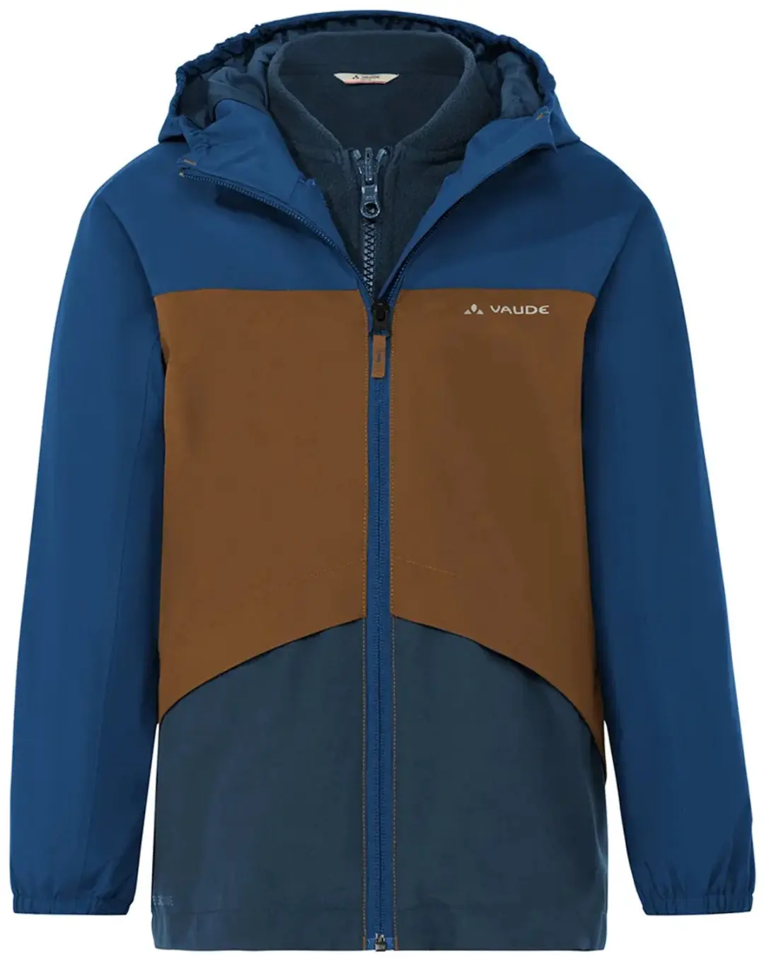 Vaude Escape 3in1 Jacket Afneembare Jas Blauw 122-128 cm Kinderen