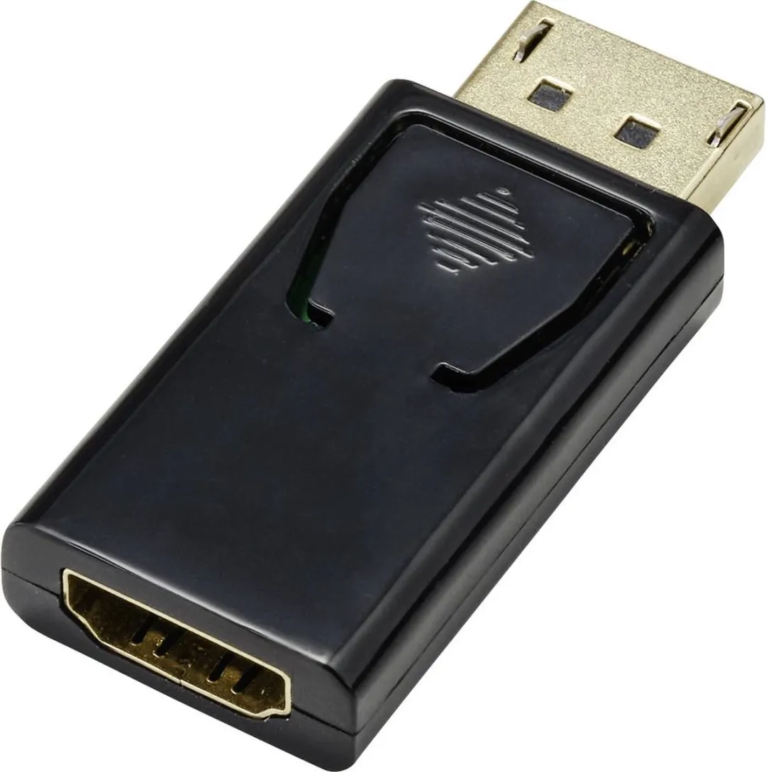 Renkforce RF-4746622 HDMI/DisplayPort Adapter - Zwart