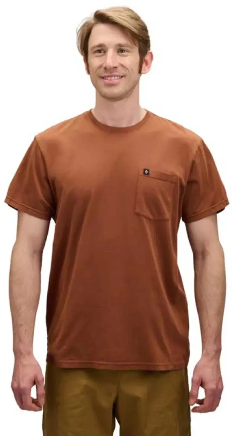 Black Diamond Diamond Patch Pocket T-shirt Met Korte Mouwen Bruin L Man