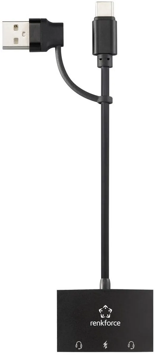 Renkforce RF-AA-200 2.0 Externe Geluidskaart - Zwart