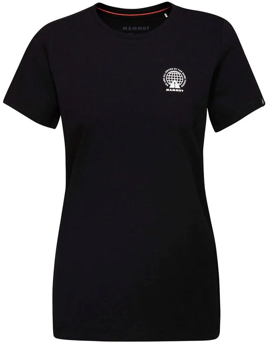 Mammut Massone Emblems T-shirt Met Korte Mouwen Zwart XS Vrouw