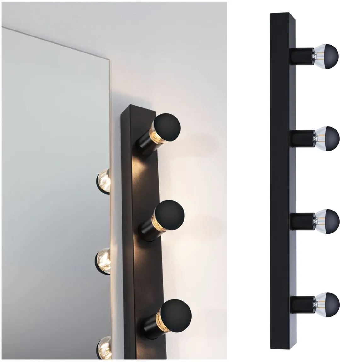 Paulmann LED Spiegellamp Regula II IP44 - 3x40W - Zwart