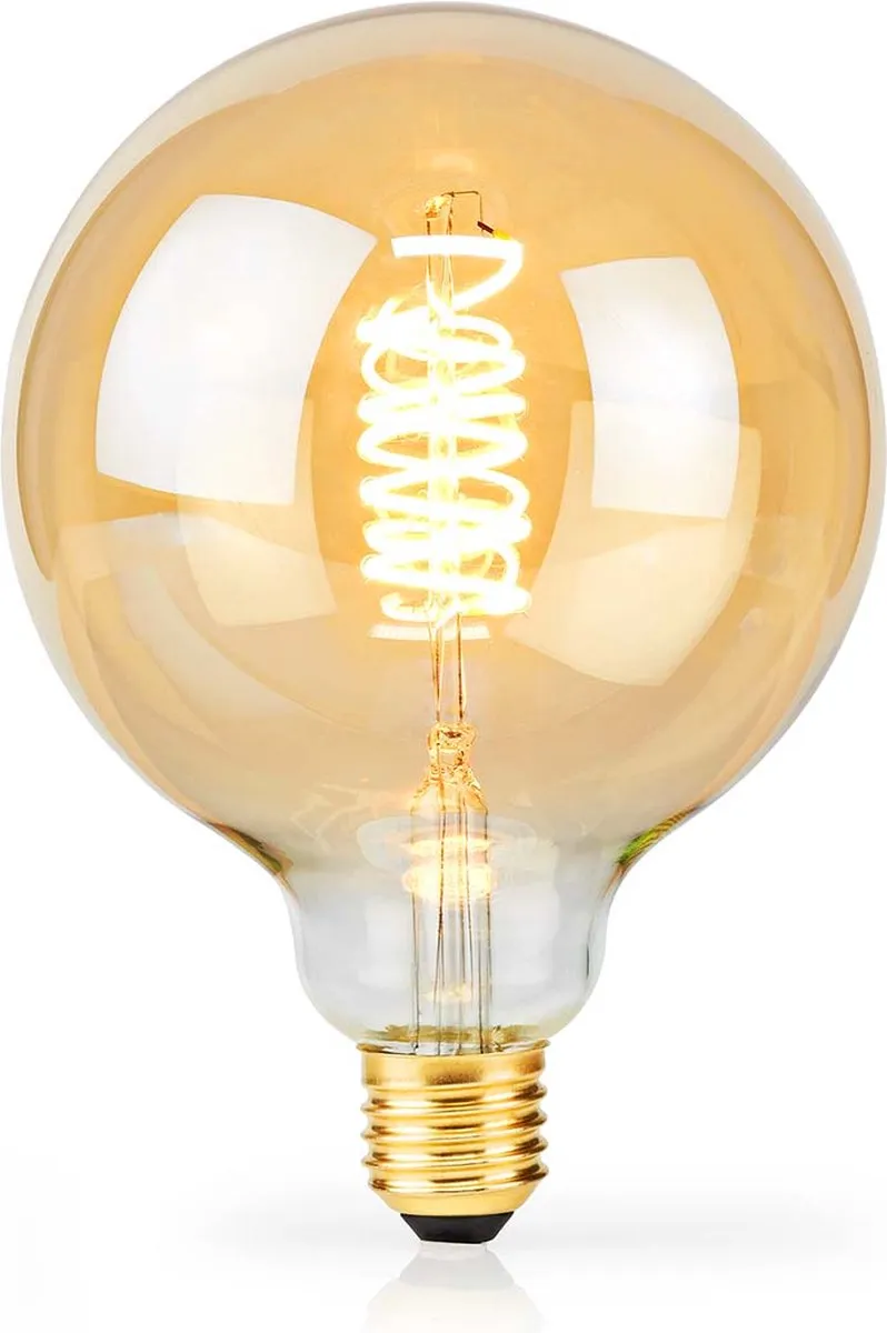 Nedis LED-Filamentlamp E27 G125 3.8W - 250lm - 2100K - Dimbaar