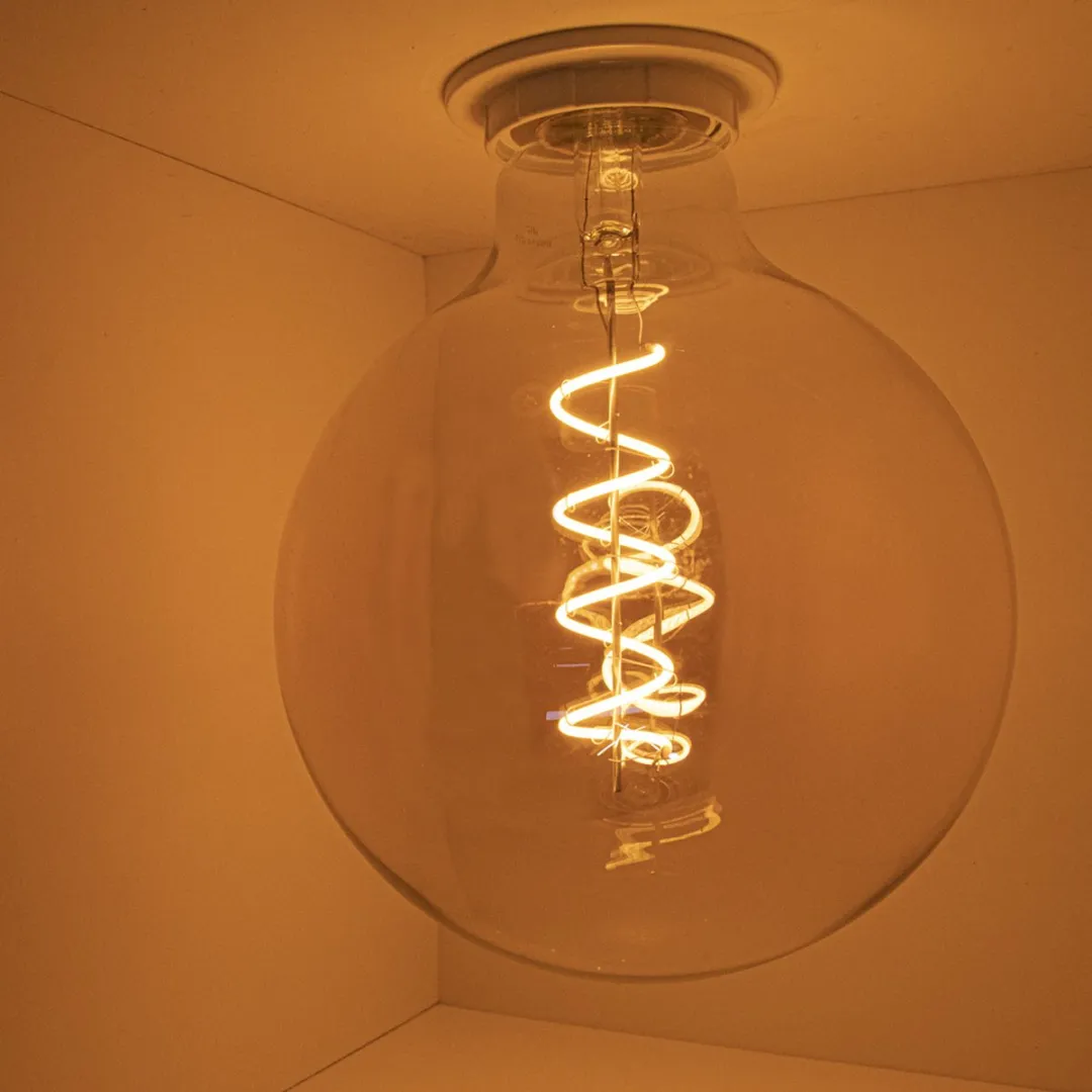 Nedis LED-Filamentlamp E27 G125 3.8W - 250lm - 2100K - Dimbaar