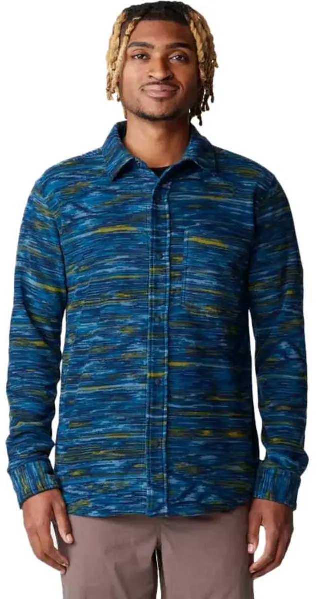 Mountain Hardwear Microchill™ Half Rits Lange Mouw T-shirt Blauw S Man