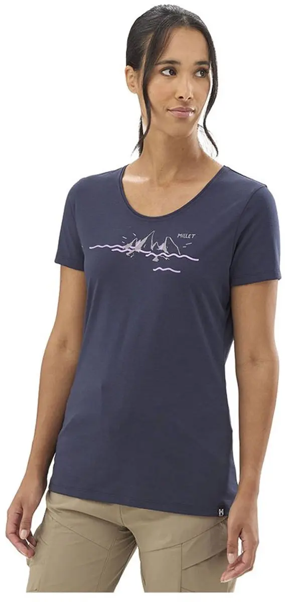 Millet Divino T-shirt Met Korte Mouwen Blauw M Vrouw