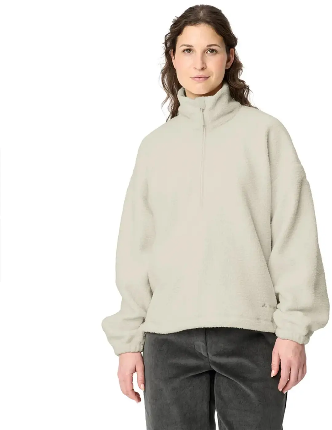 Vaude Najun Sweatshirt Met Halve Rits Beige 42 Vrouw
