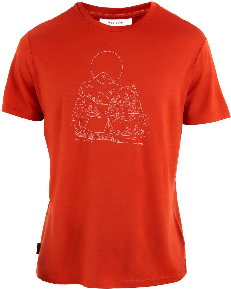 Icebreaker M Mer 150 Tech Lite III SS Tee Sunset Ca