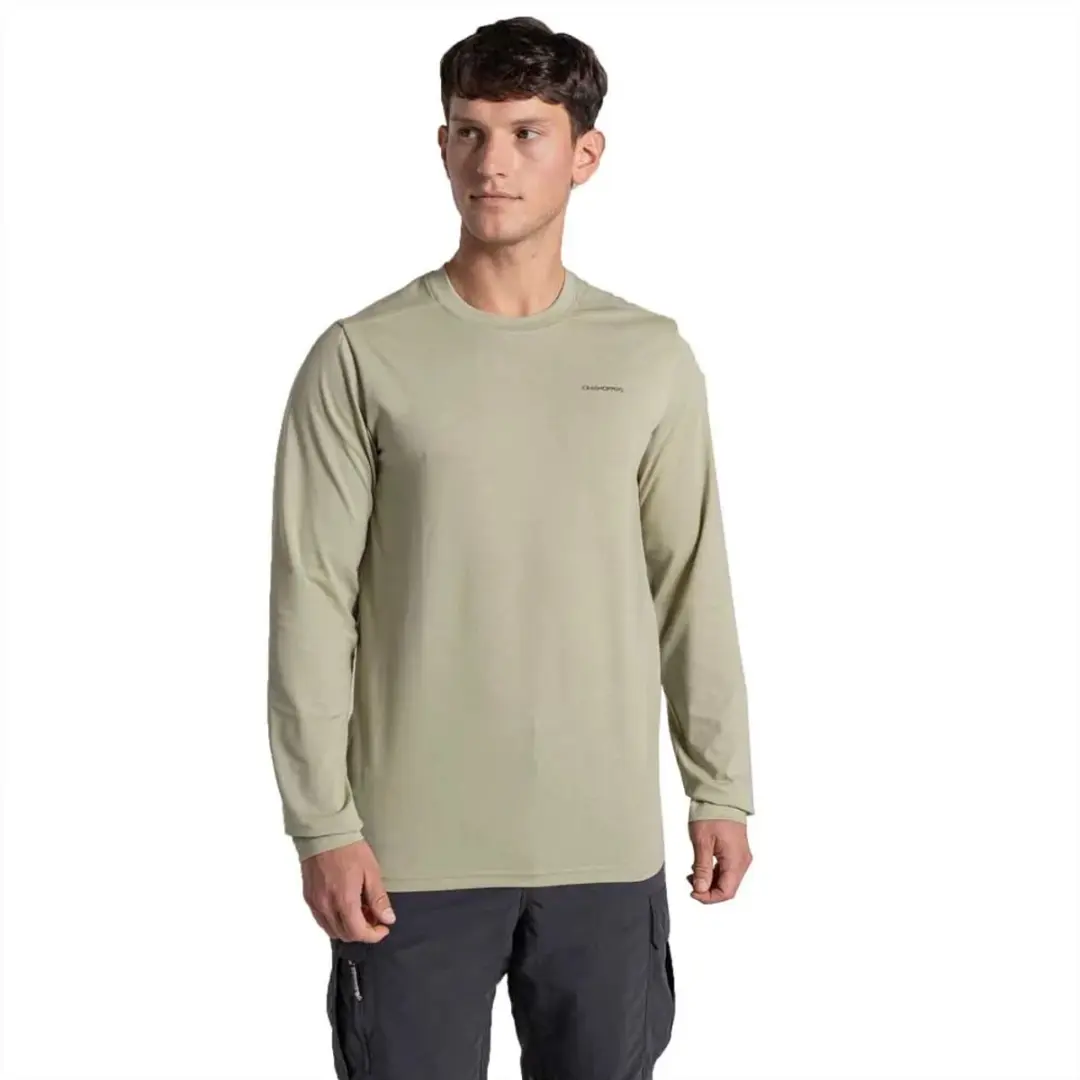 Craghoppers Nosilife Abel T-shirt Met Lange Mouwen Groen S Man