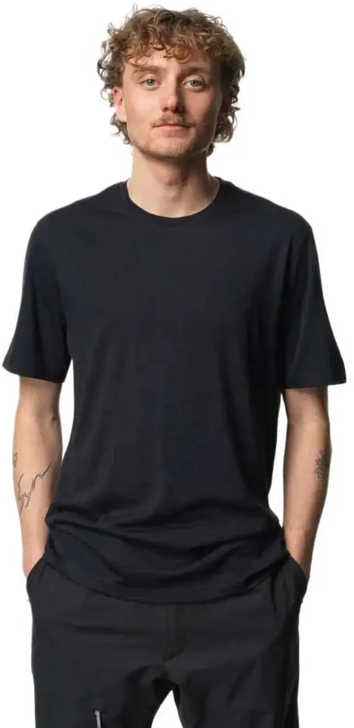 Houdini Puremerino T-shirt Met Korte Mouwen Zwart XL Man
