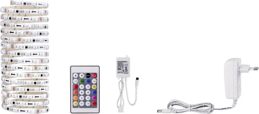 Paulmann LED-strip RGB 500cm Wit - 4 Stuks