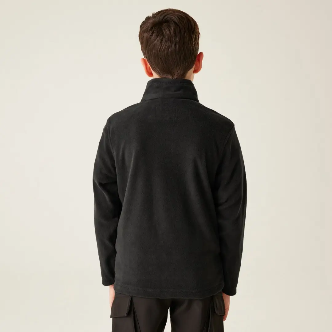 Regatta King II Kinder Fleece met Rits - Zwart - 14-15 jaar - afbeelding 2 van 6