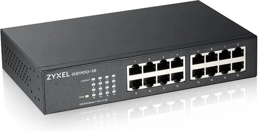 Zyxel GS1100-16 Unmanaged Netwerkswitch - 16 Poorten