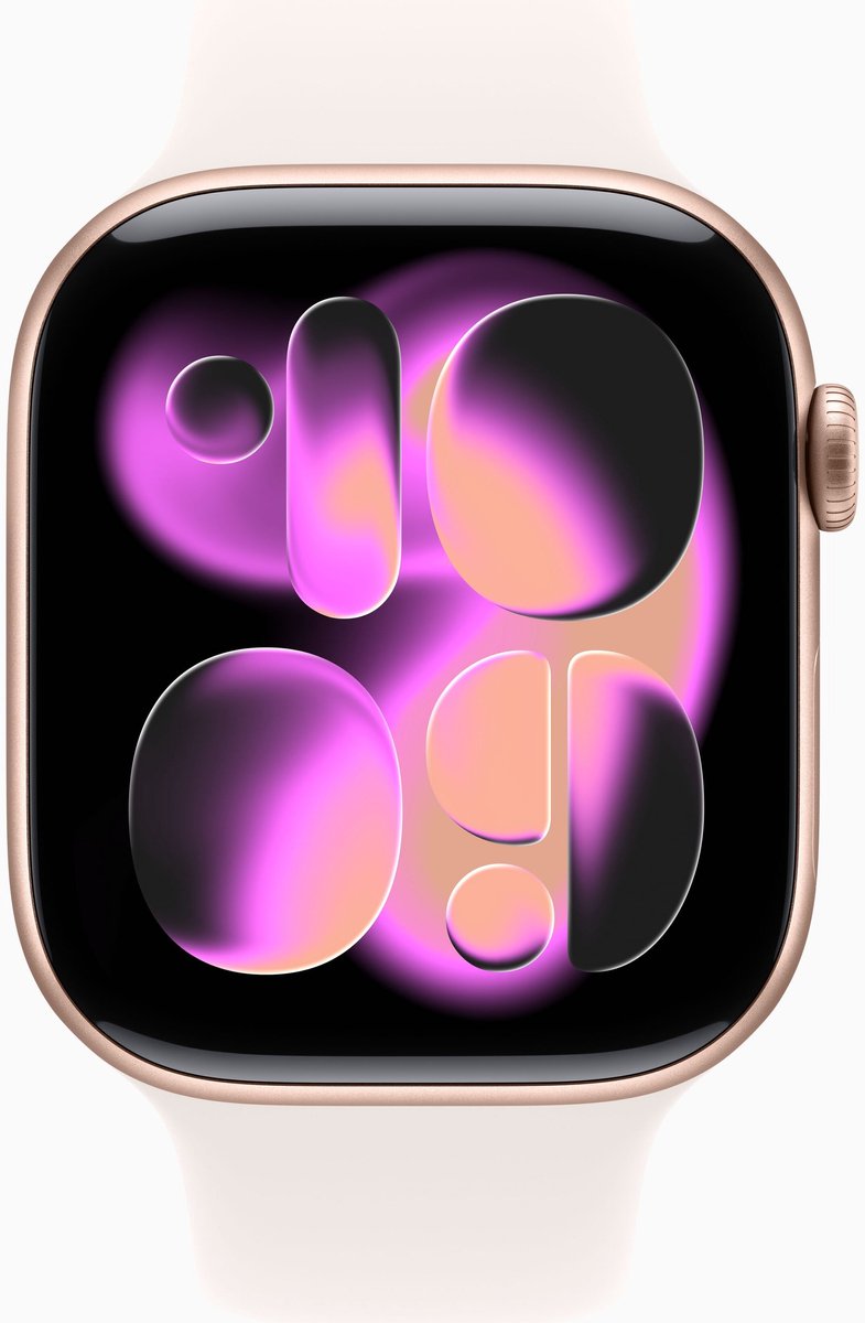 Apple Watch 11 - Wifi + 5G - 42mm - Rose Gold Aluminium Case with Light Blush Sport Band - M/L