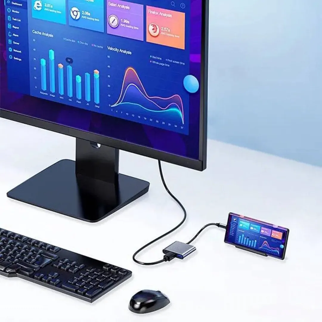 NÖRDIC DOCK-110 USB-C Dock 4K - 60W PD - Space grijs