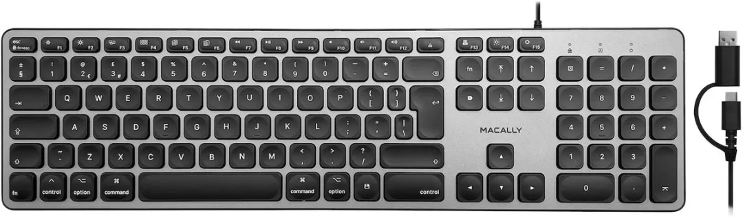 Macally UCZKEYHUBSG-UK USB-toetsenbord