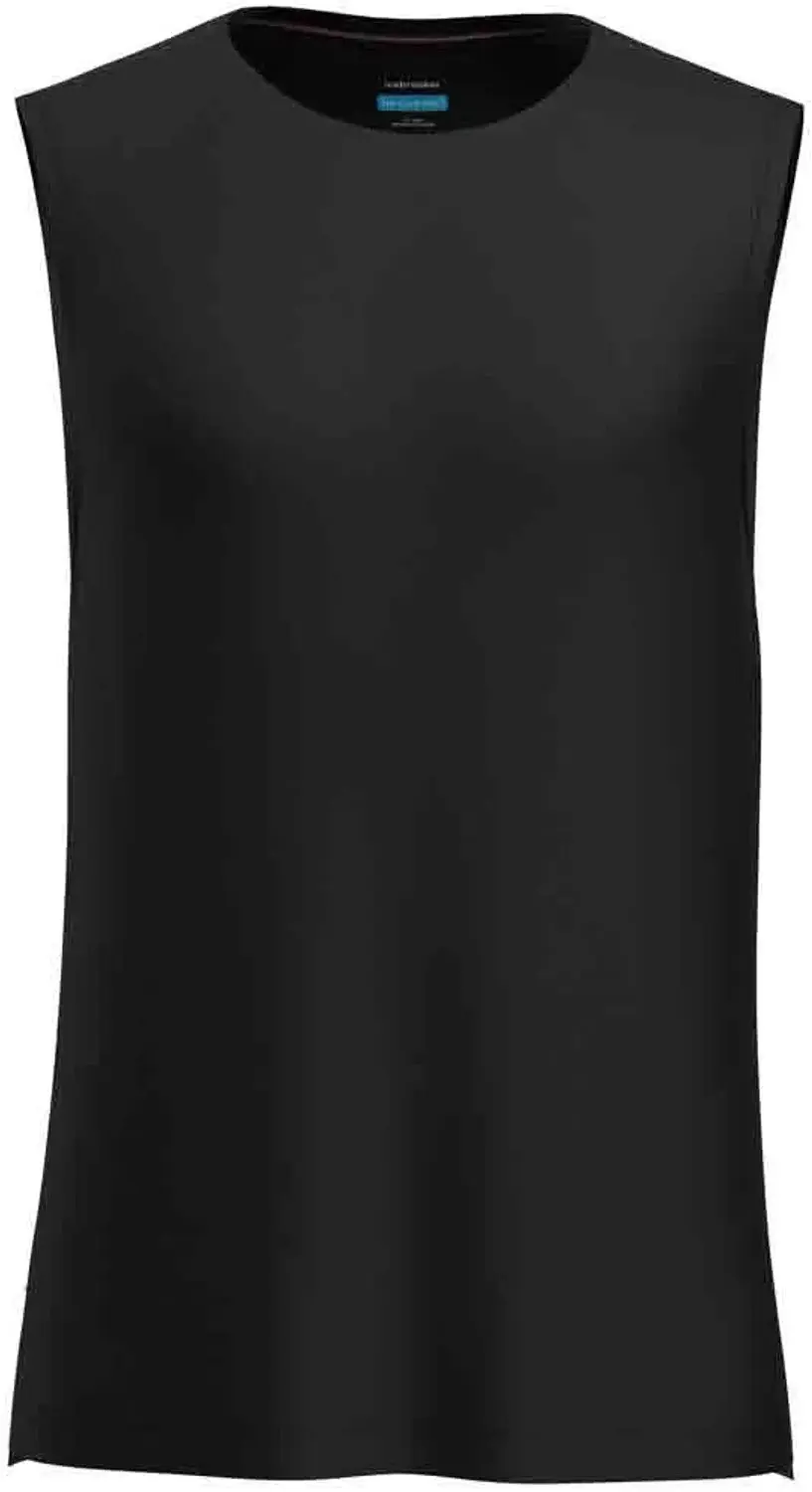 Icebreaker Merino Blend 125 Cool-lite™ Sphere Mouwloos T-shirt Zwart M Man
