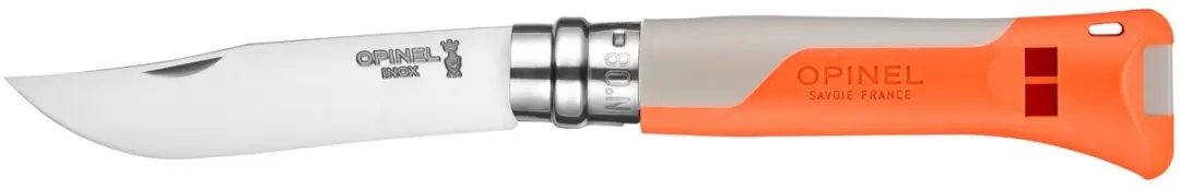 Opinel N°08 Horizon Zakmes - Rvs/Polyamide - Oranje - afbeelding 3 van 6