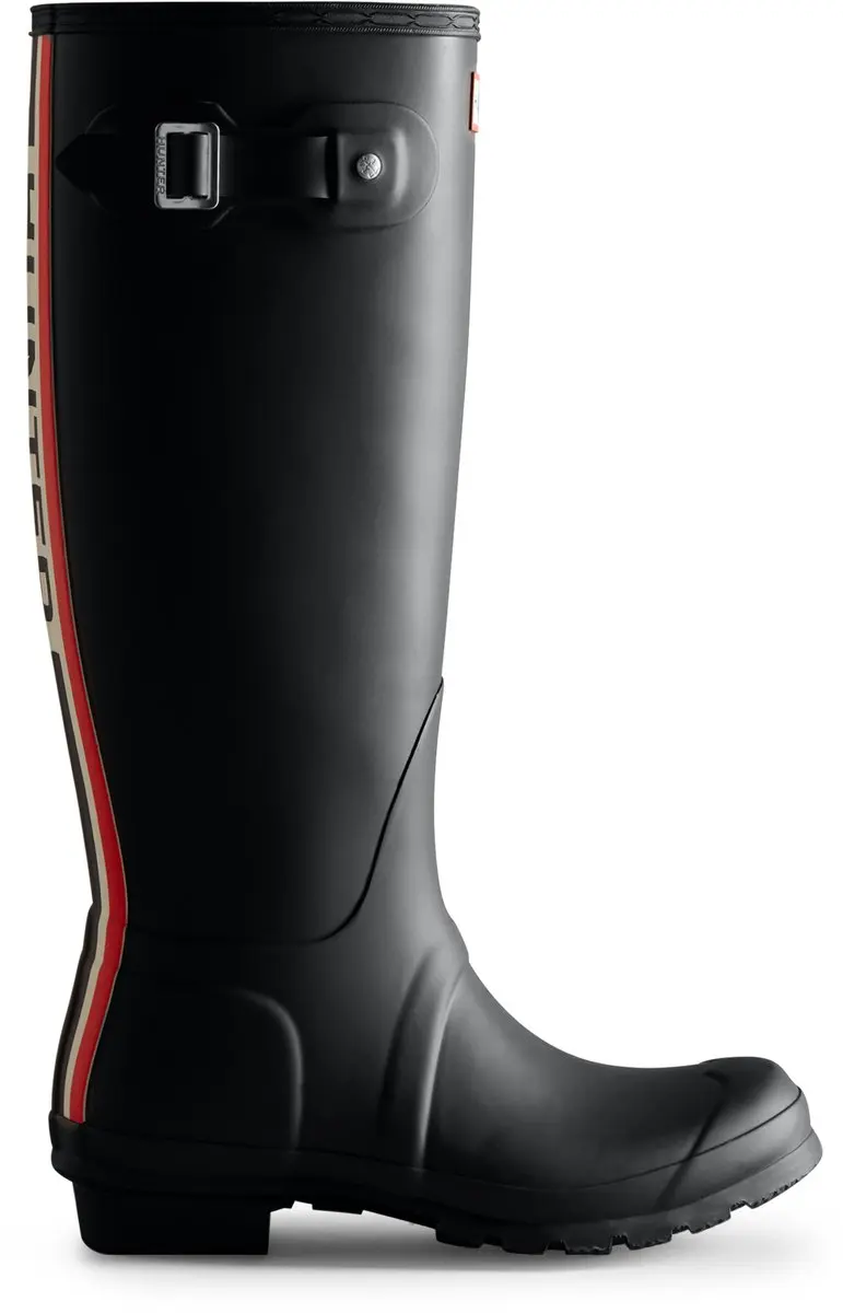 Hunter Original Short Tri Colour Logo Boot Dames Regenlaarzen