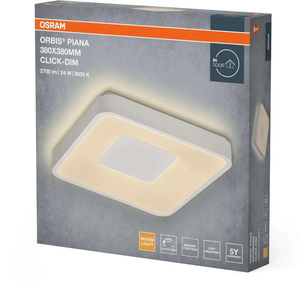 Osram Orbis Piana LED Plafondlamp 24W 3000K - Wit