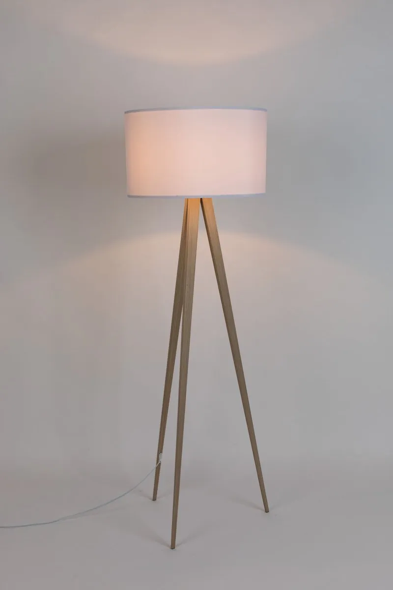 Zuiver Tripod Vloerlamp/ Staande driepoot lamp Wood Wit