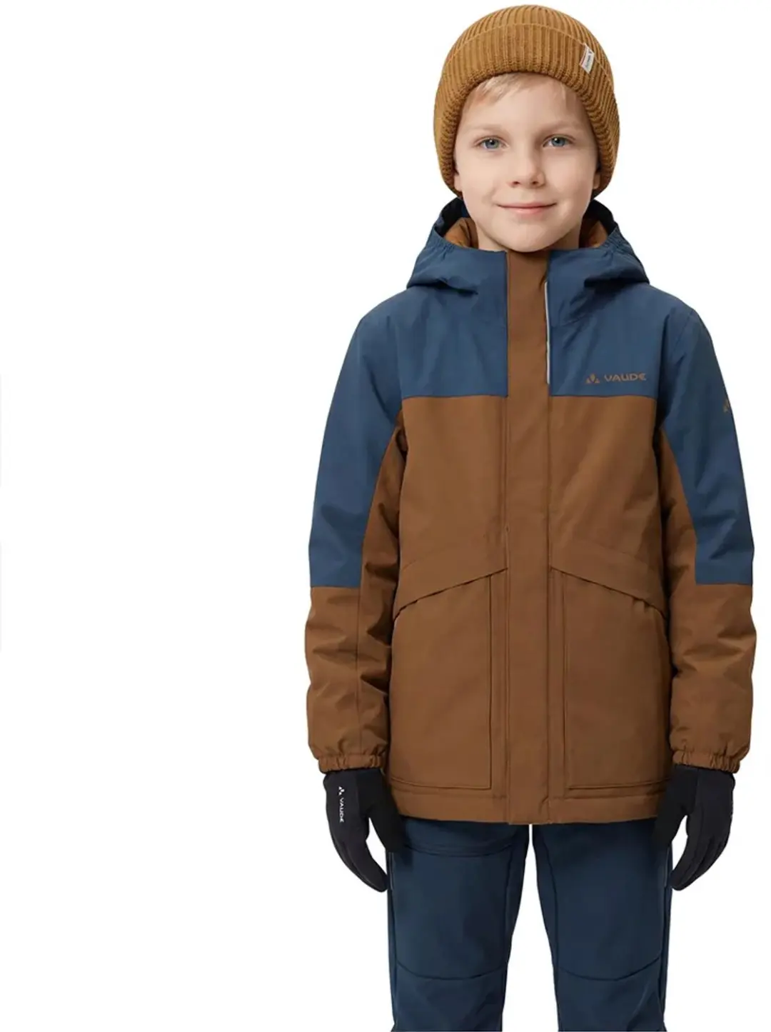 Vaude Escape Padded Donzen Jas Bruin,Blauw 134-140 cm Kinderen