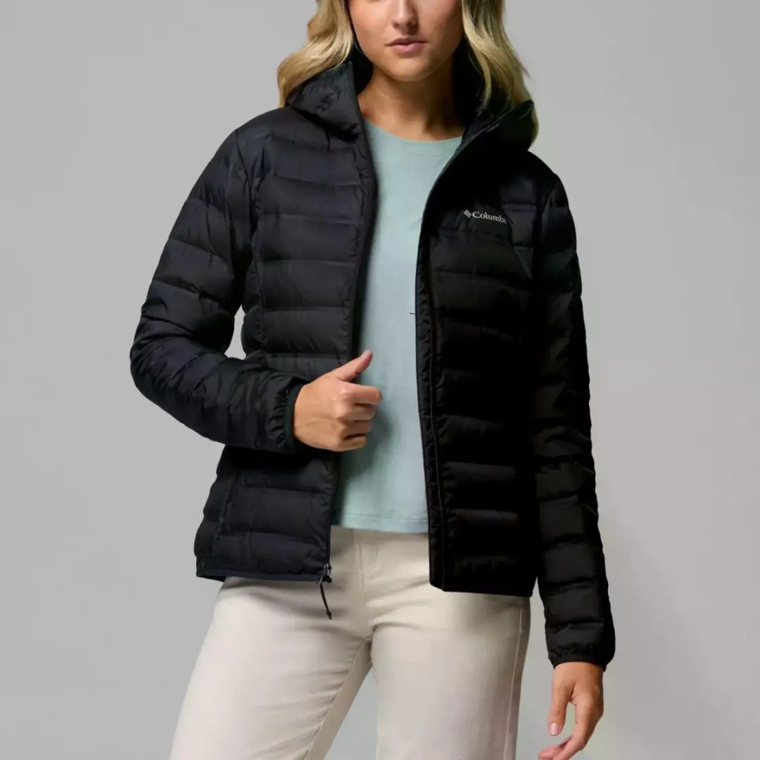 Columbia Lake 22 II Donsjack met Capuchon Dames - Zwart - afbeelding 2 van 6