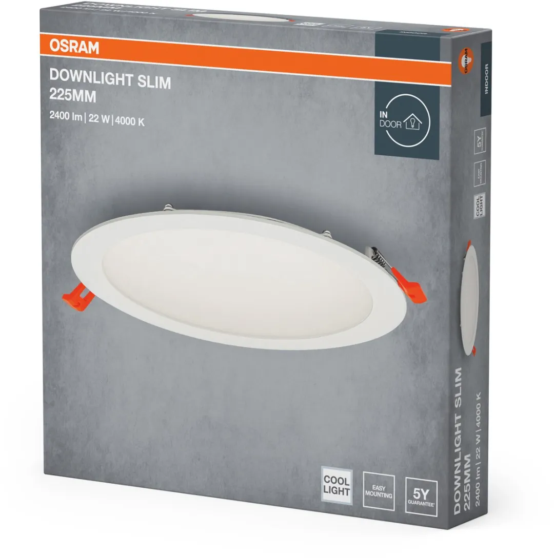 Osram Downlight Slim 225mm LED 22W 4000K - 2000 Lumen