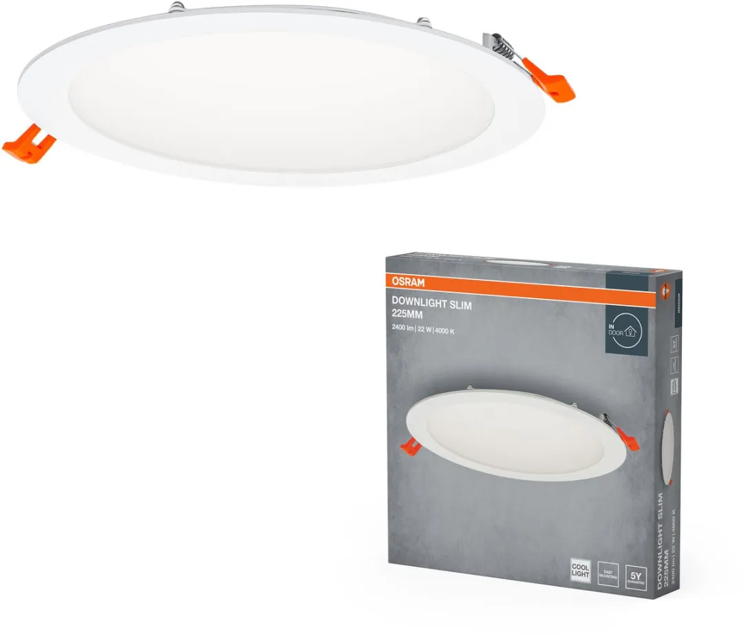 Osram Downlight Slim 225mm LED 22W 4000K - 2000 Lumen