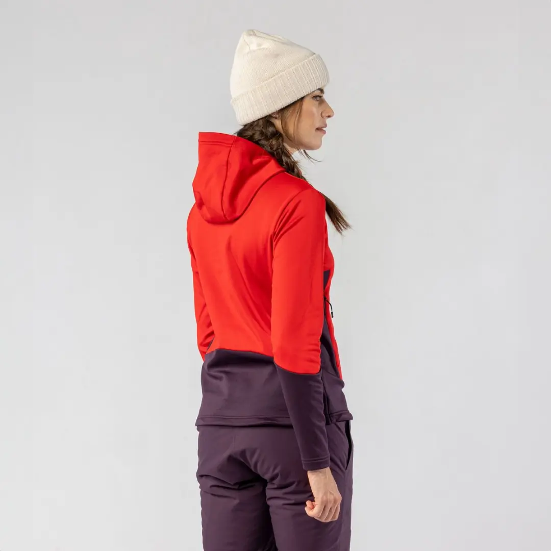 Scott Defined Mid Hoody Fleece Trui Dames - Rood/Paars - afbeelding 5 van 6