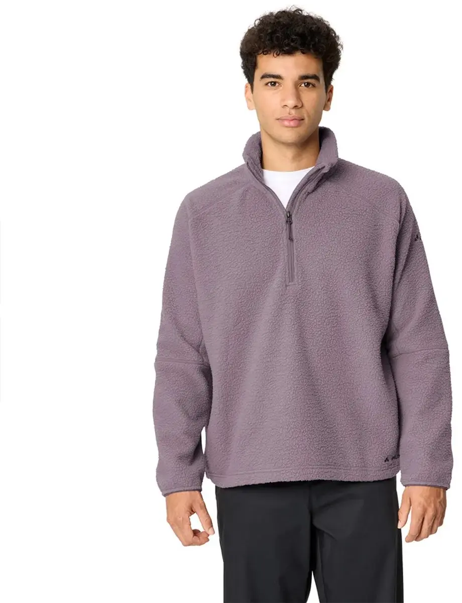Vaude Najun Sweatshirt Met Halve Rits Paars S Man