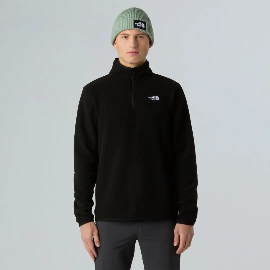 The North Face Glacier Fleece 1/4 Zip Heren Fleece - Zwart - afbeelding 5 van 6