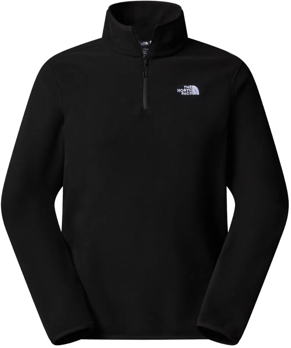 The North Face Glacier Fleece 1/4 Zip Heren Fleece - Zwart - afbeelding 6 van 6