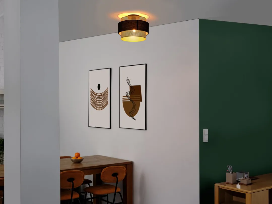 Osram Decor Hornet Plafondlamp E27 - 300mm - Zwart/Goud