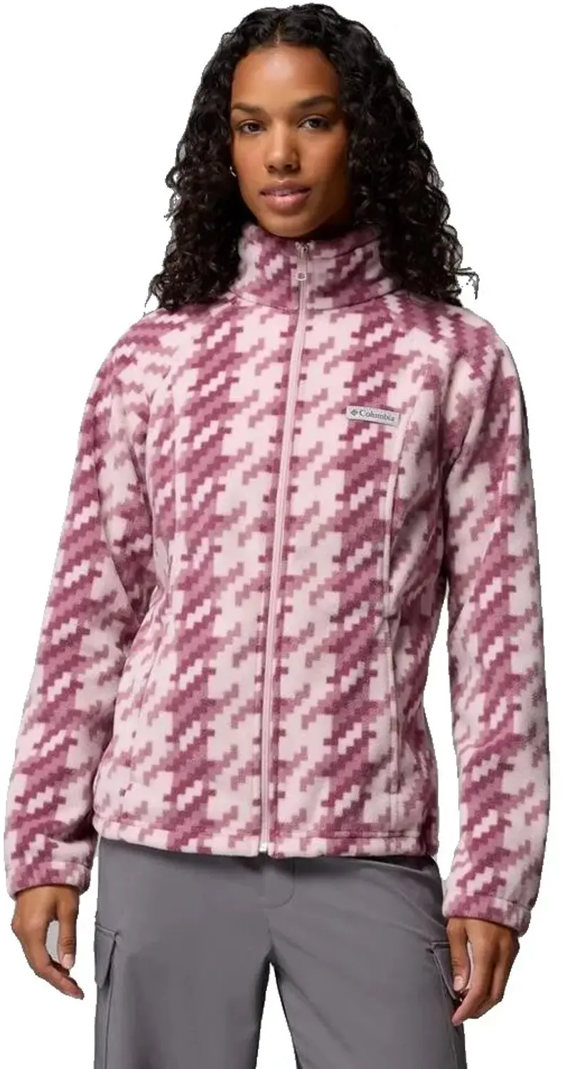 Columbia Benton Springs™ Printed Fleece Met Volledige Rits Roze L Vrouw
