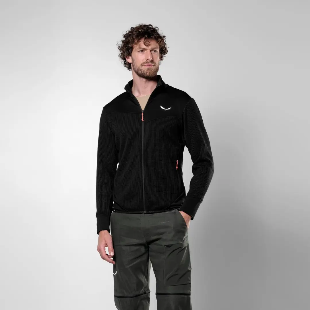 Salewa Puez Waffle Hyb Pl Wandeljack - Black Out - L - afbeelding 5 van 6