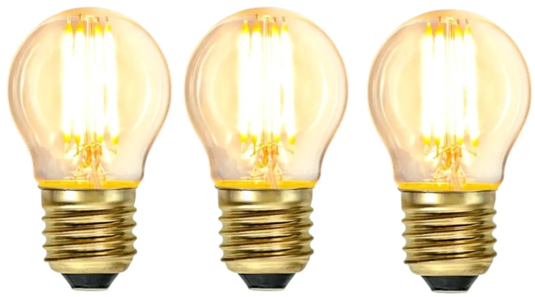 Star Trading Soft Glow Kogellamp E27 4W - Set van 3