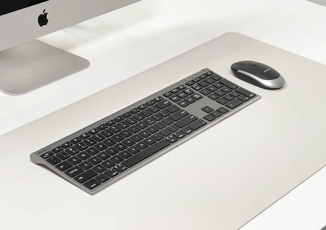 Macally ACEBTKEYSGCB Draadloos Toetsenbord & Muis Combo - Spacegray