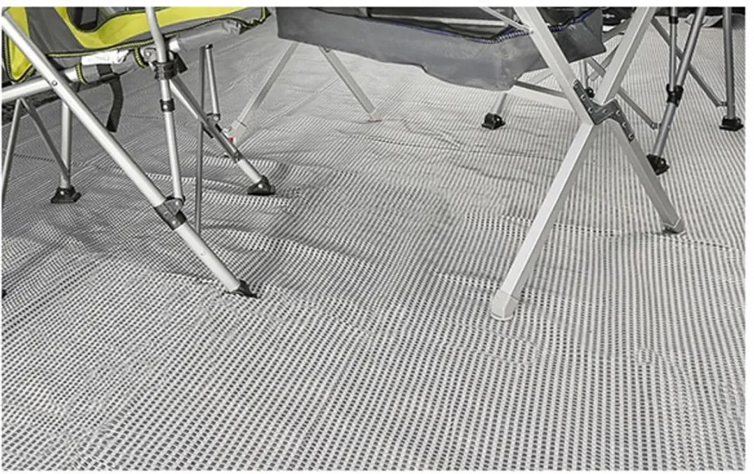 Brunner Kinetic 600 Tenttapijt - 300 x 400cm - Grijs - Tenttapijt caravan - Gronddoek Tent - Voortenttapijt - Kampeertapijt