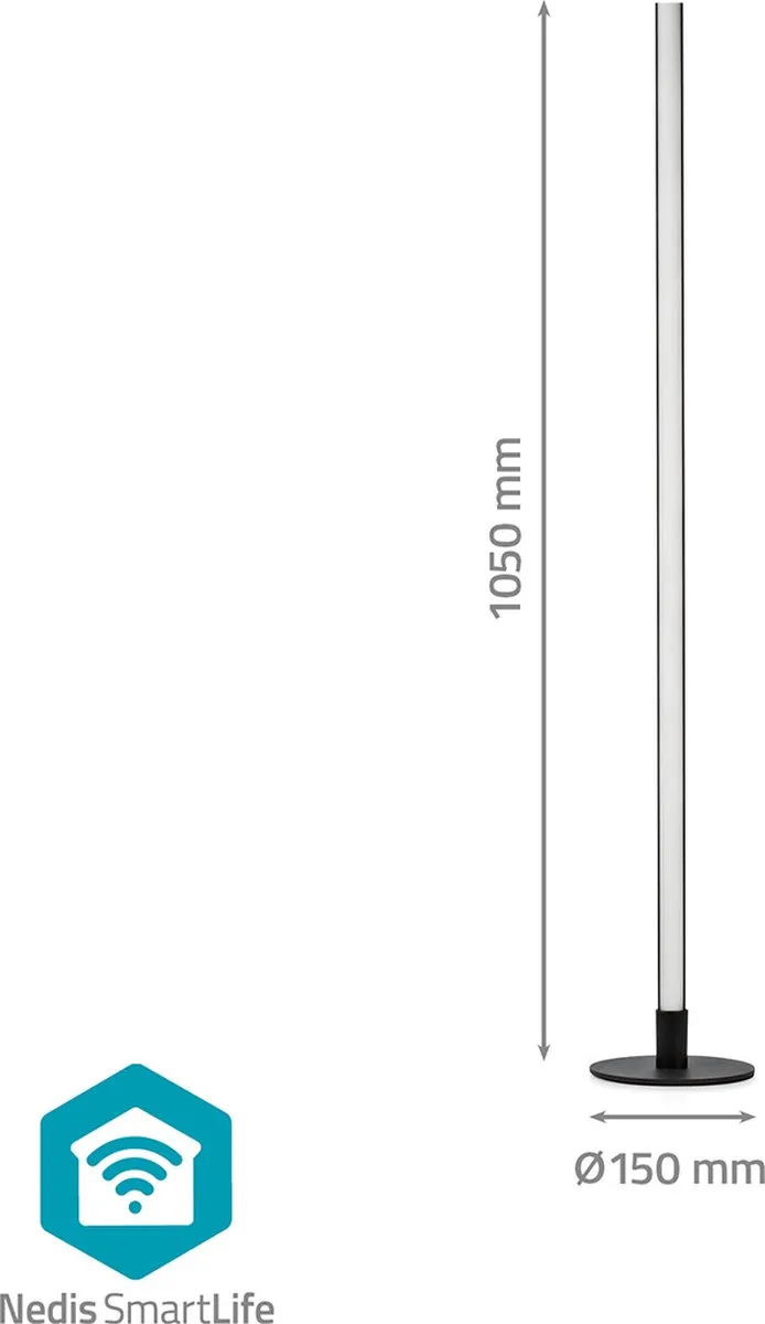 Nedis SmartLife Sfeerverlichting Tube RGBIC 180lm - 10W - Mat - afbeelding 6 van 6