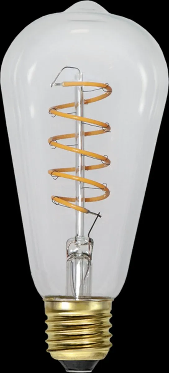 Star Trading Druppel-Edison Lamp E27 4W Super Warm Wit