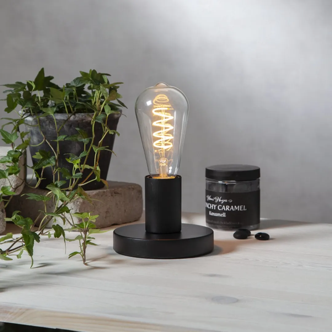 Star Trading Druppel-Edison Lamp E27 4W Super Warm Wit