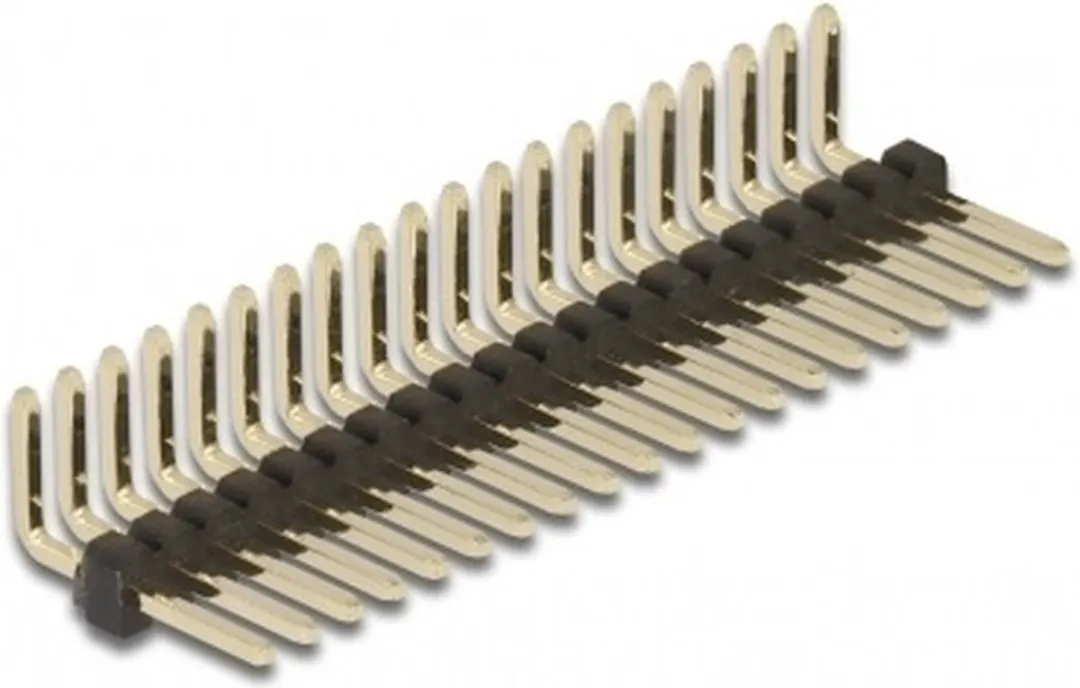 Delock Pinheader 20-polig 1.27mm 5 Stuks - Gehoekd - afbeelding 3 van 3