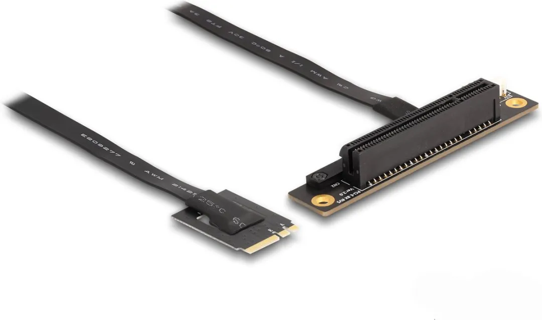 Delock M.2 Key A+E naar PCIe x8 NVMe Adapter