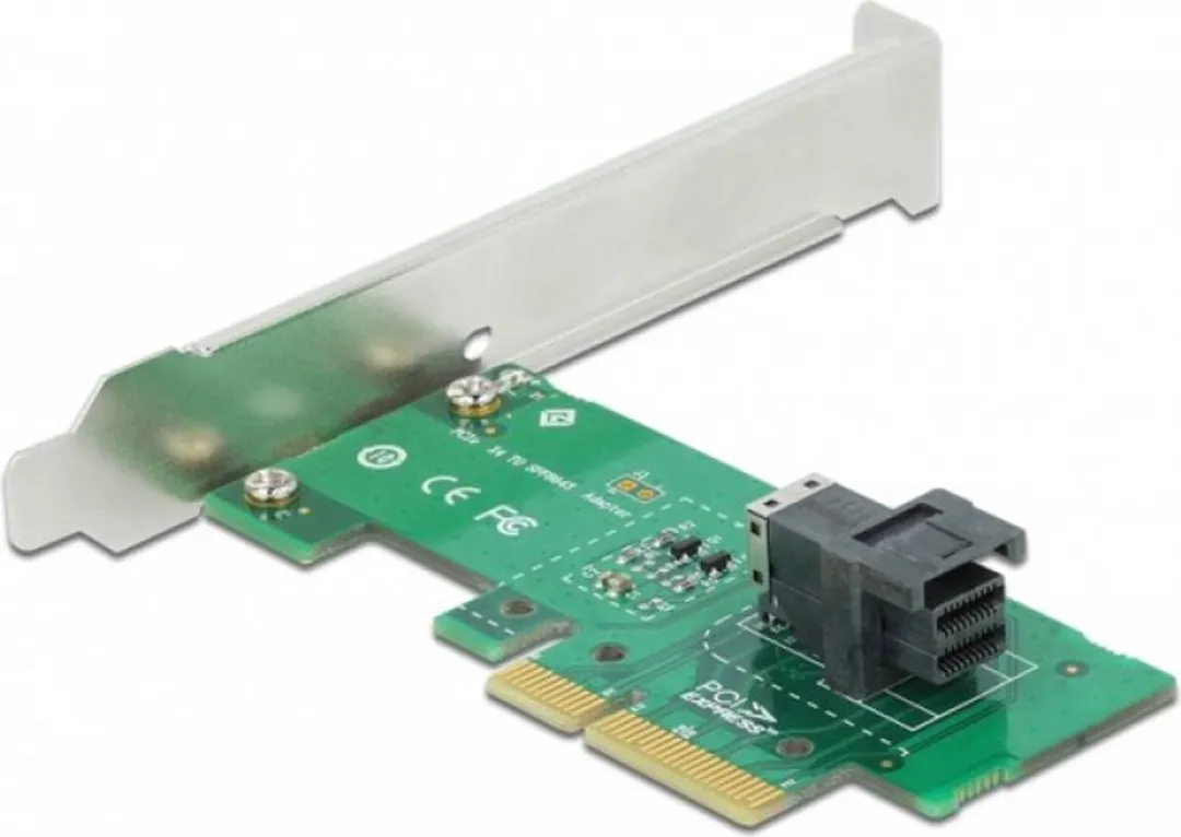 Delock PCIe x4 naar SFF-8643 NVMe Kaart - Low Profile